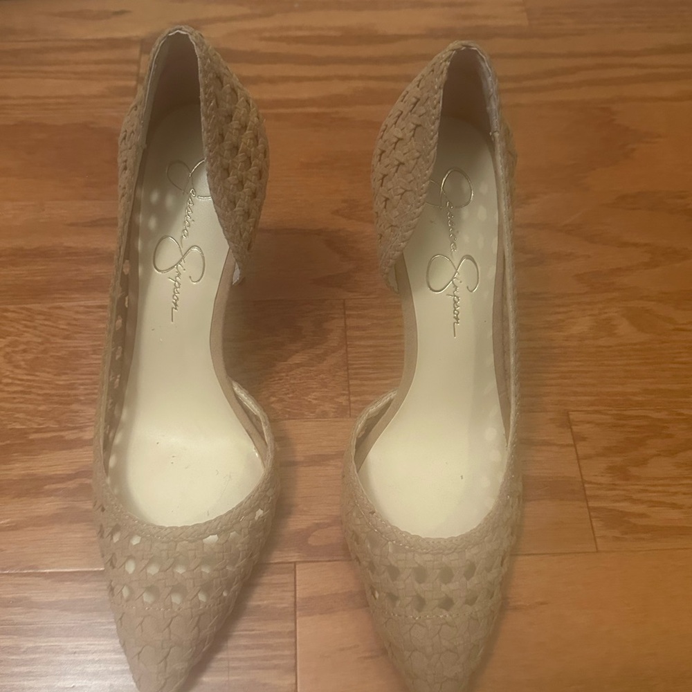 Jessica Simpson Tan Woven Women's Shoes